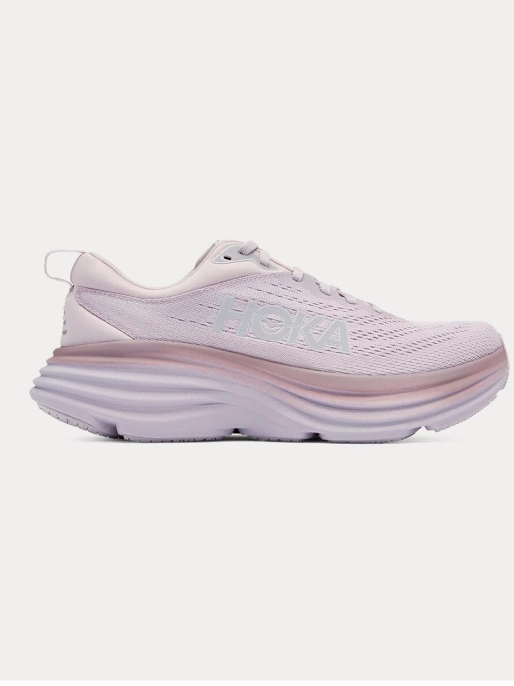 HOKA - Bondi 8 Lilac Marble / Elderberry Running Shoes